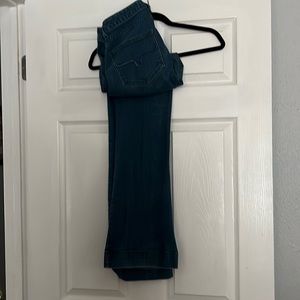 Kimes Ranch Women's Lola Soho Medium Wash Trouser Cut Flare Jeans